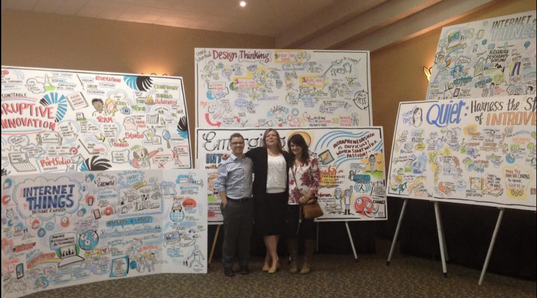drawing change and thinklink graphics teaming up in 2015 for a day of graphic recording